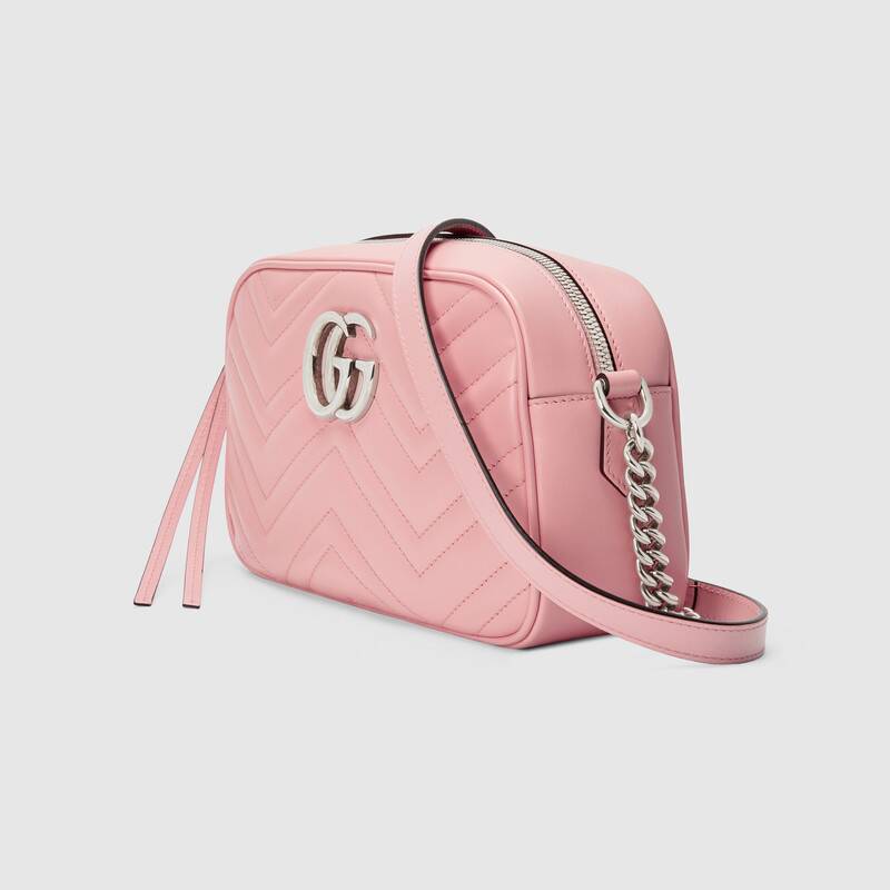 Marmont Small Matelasse Shoulder Bag 447632 Pink